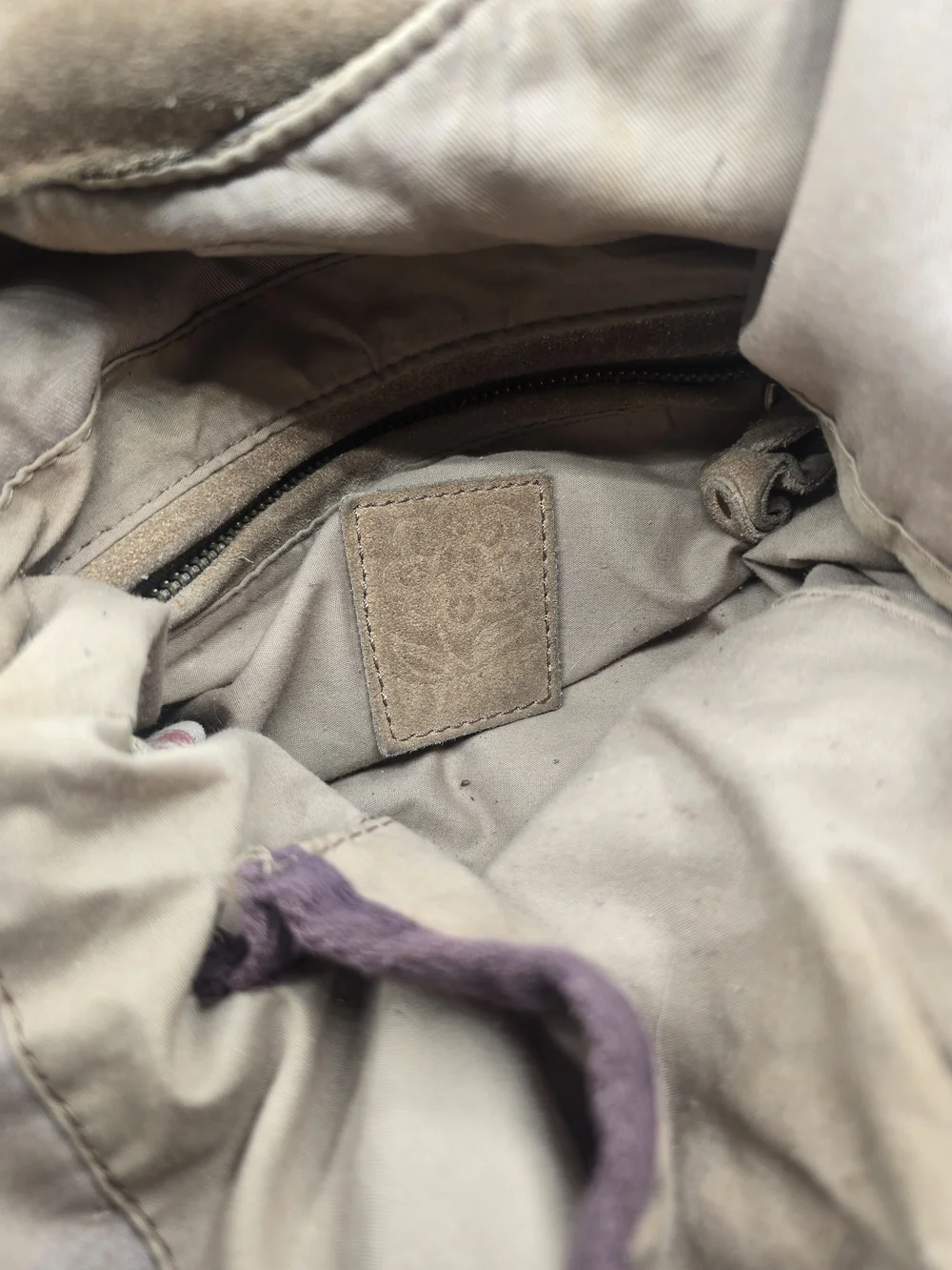 Lucky Brand Suede Cosmetic Pouch - Brown
